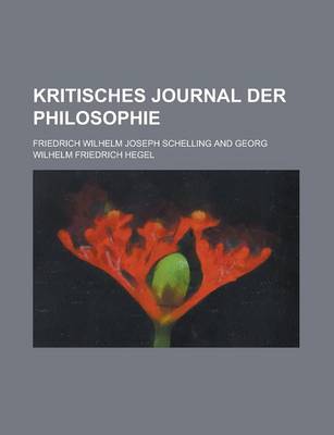 Book cover for Kritisches Journal Der Philosophie