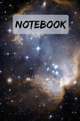 Book cover for Notebook - Awesome space Background Notepad / Journal / Diary