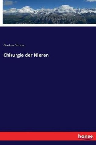 Cover of Chirurgie der Nieren