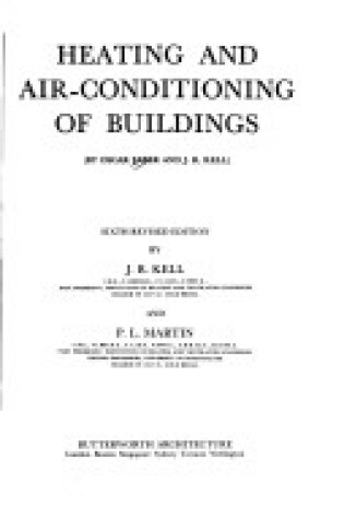 Cover of Heating and Air Conditioning of Buildings