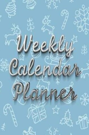 Cover of Weekly Calendar Planner - 70 Weeks - (8.5 X 11) - Blue Christmas Design