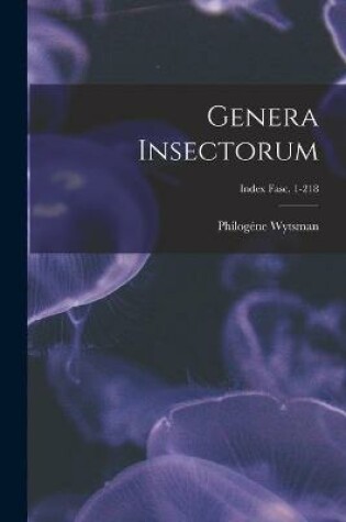 Cover of Genera Insectorum; Index fasc. 1-218