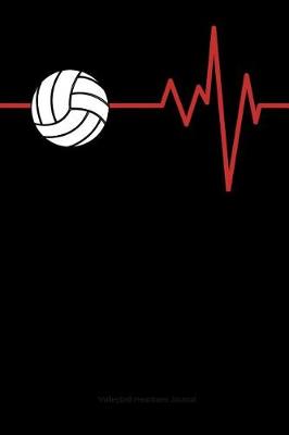 Book cover for Volleyball Heartbeat Journal