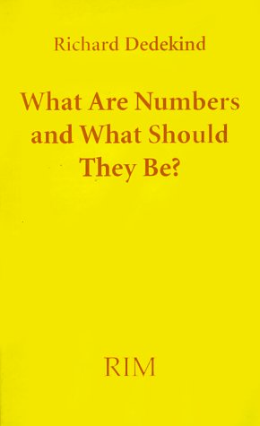 Book cover for What Are Numbers and What Should They Be?