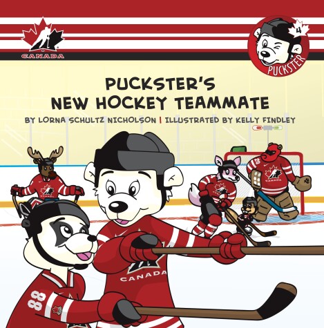 Book cover for Puckster's New Hockey Teammate