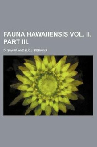 Cover of Fauna Hawaiiensis Vol. II. Part III.