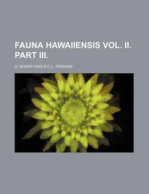 Book cover for Fauna Hawaiiensis Vol. II. Part III.