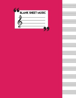 Book cover for Blank Sheet Music Paper