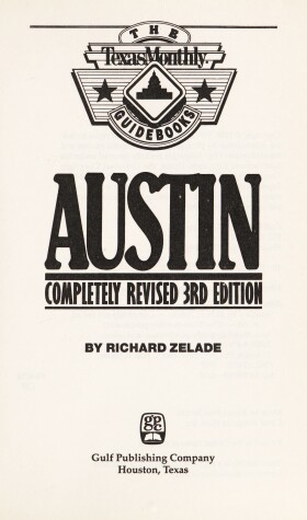 Book cover for "Texas Monthly" Guide to Austin