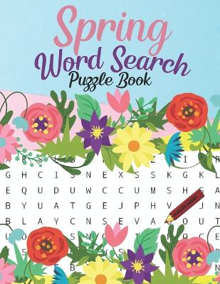 Book cover for Spring Word Search Puzzle Book