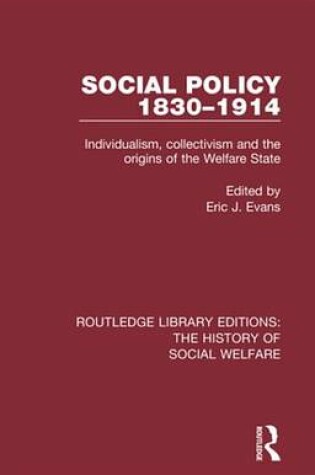 Cover of Social Policy 1830-1914