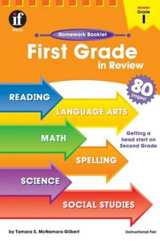 Cover of First Grade in Review Homework Booklet