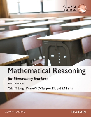 Book cover for Mathematical Reasoning for Elementary School Teachers, Global Edition