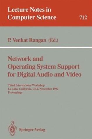 Cover of Network and Operating System Support for Digital Audio and Video