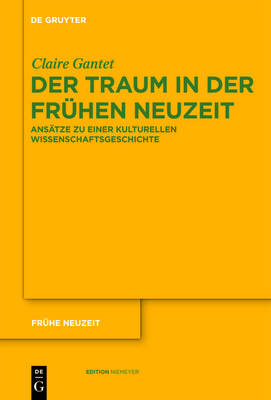 Cover of Der Traum in Der Fruhen Neuzeit