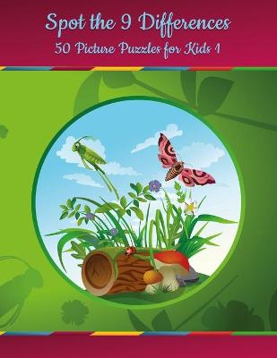 Book cover for Spot the 9 Differences - 50 Picture Puzzles for Kids 1