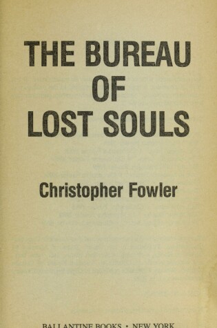 Cover of The Bureau of Lost Souls