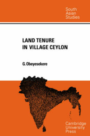 Cover of Land Tenure in Village Ceylon