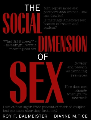 Book cover for The Social Dimension of Sex