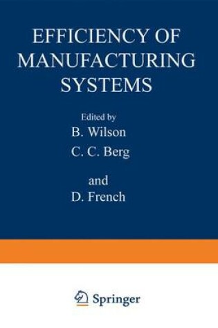 Cover of Efficiency of Manufacturing Systems