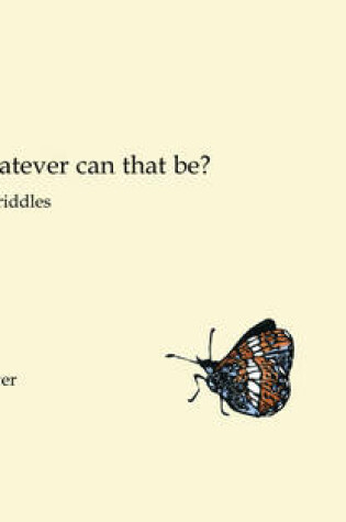 Cover of Oh, Whatever Can That Be?
