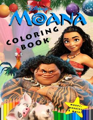 Book cover for Disney Moana Coloring Book