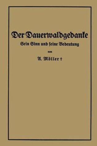 Cover of Der Dauerwaldgedanke