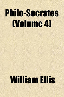 Book cover for Philo-Socrates (Volume 4)