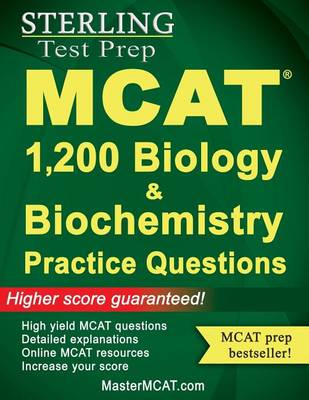 Book cover for Sterling MCAT Biology & Biochemistry Practice Questions