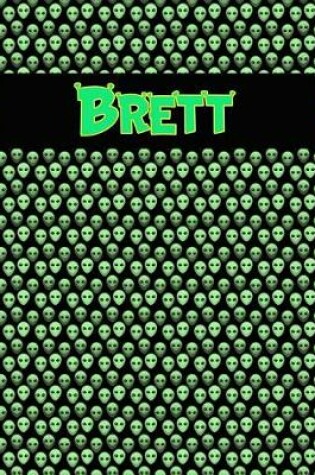 Cover of 120 Page Handwriting Practice Book with Green Alien Cover Brett