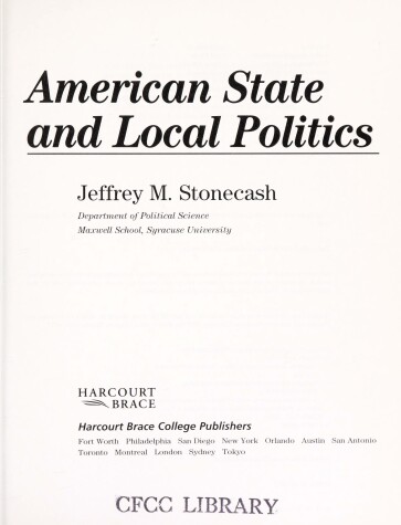 Book cover for American State and Local Politics