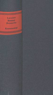 Book cover for Johann Kaspar Lavater - Charles Bonnet - Jacob Bennelle: . Briefe 1768-1790