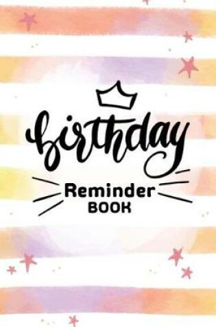 Cover of Birthday Reminder Book