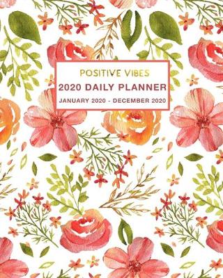 Book cover for 2020 Daily Planner Positive Vibes