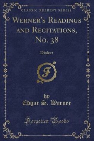 Cover of Werner's Readings and Recitations, No. 38