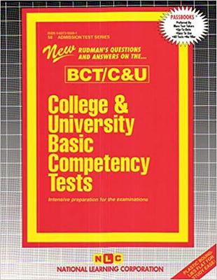 Book cover for COLLEGE AND UNIVERSITY BASIC COMPETENCY TESTS (BCT/C&U)