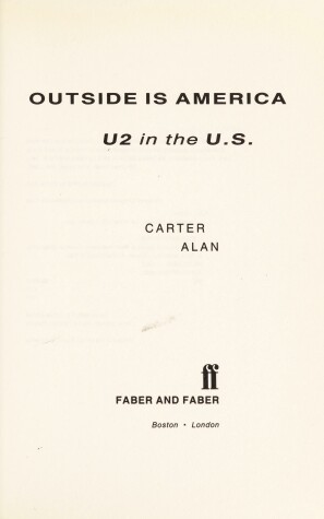 Book cover for Outside is America