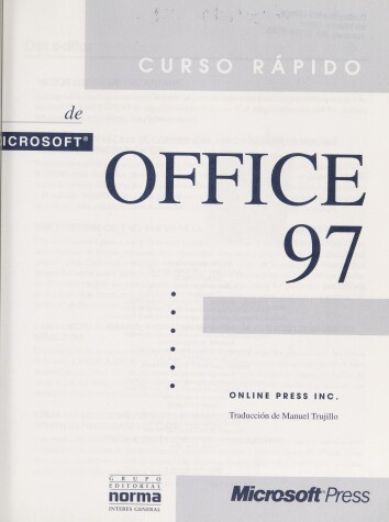 Book cover for Curso Rapido de Microsoft Office 97