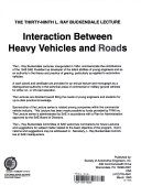 Book cover for Interaction Between Heavy Vehicles and Roads