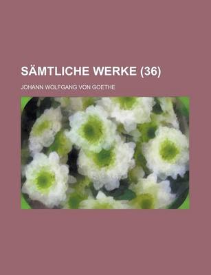 Book cover for Samtliche Werke (36 )