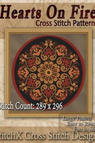 Cover of Hearts on Fire Cross Stitch Pattern