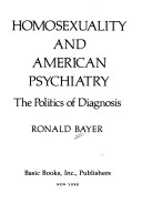 Book cover for Homosexuality and American Psychiatry