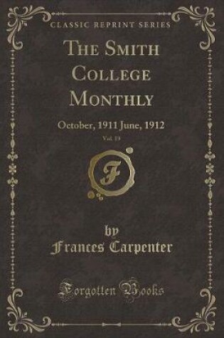 Cover of The Smith College Monthly, Vol. 19