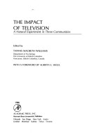 Book cover for Williams Impact of Television