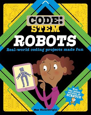 Book cover for Code: STEM: Robots