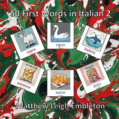 Book cover for 50 First Words in Italian 2