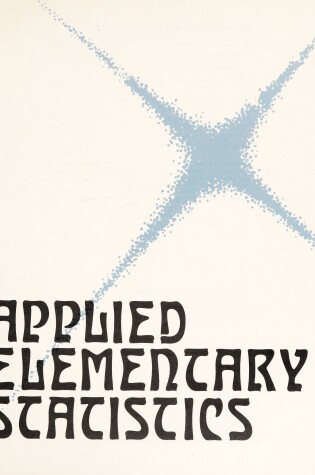 Cover of Applied Elementary Statistics