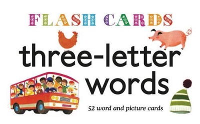 Book cover for Three–Letter Words – Flash Cards