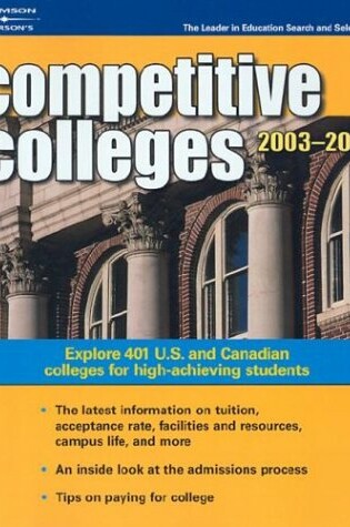 Cover of Competitive Colleges 2003-2004