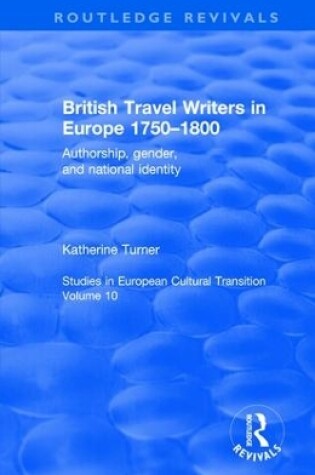 Cover of British Travel Writers in Europe 1750-1800